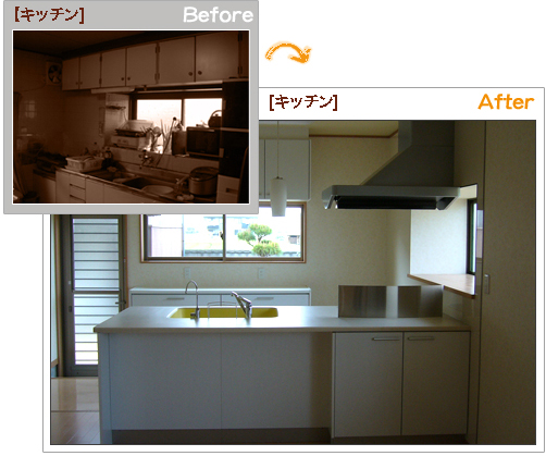 キッチン　Before After