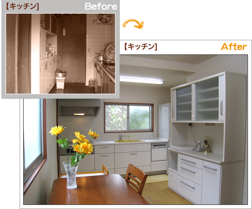 キッチン　Before After
