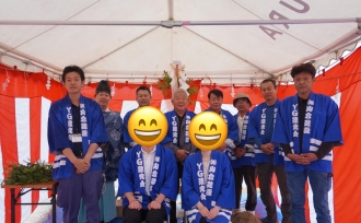 お引き渡し式と地鎮祭