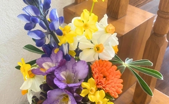 M様が育てた季節のお花に、心癒されて。