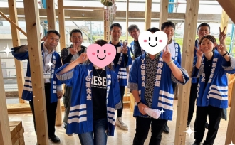 圧巻!!A様邸の上棟式・餅投げ!!