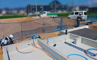 いよいよ大詰め!基礎工事完成間近。