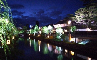 秋の倉敷美観地区。