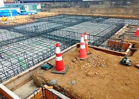 レンガのお家、着工しました🔨