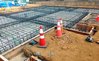 レンガのお家、着工しました🔨