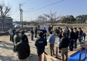 いよいよ明日は見遊祭!全員で金倉川清掃