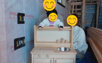 I様邸木工事中間立会いと思い出作り