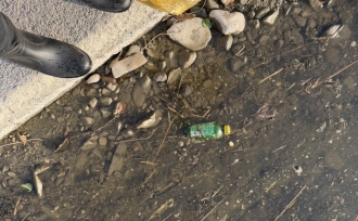 春の見遊祭の前に毎月恒例の金倉川清掃